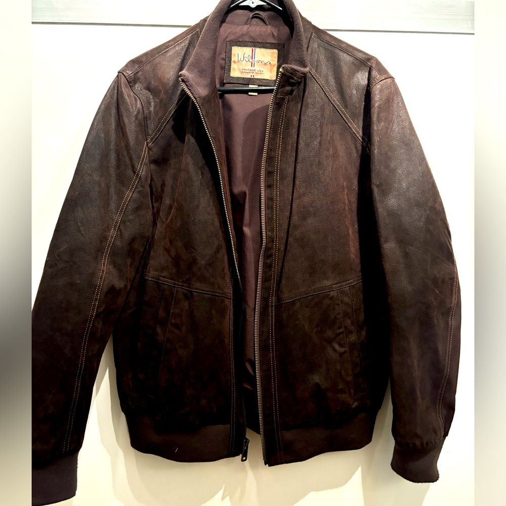 Wilson suede leather bomber